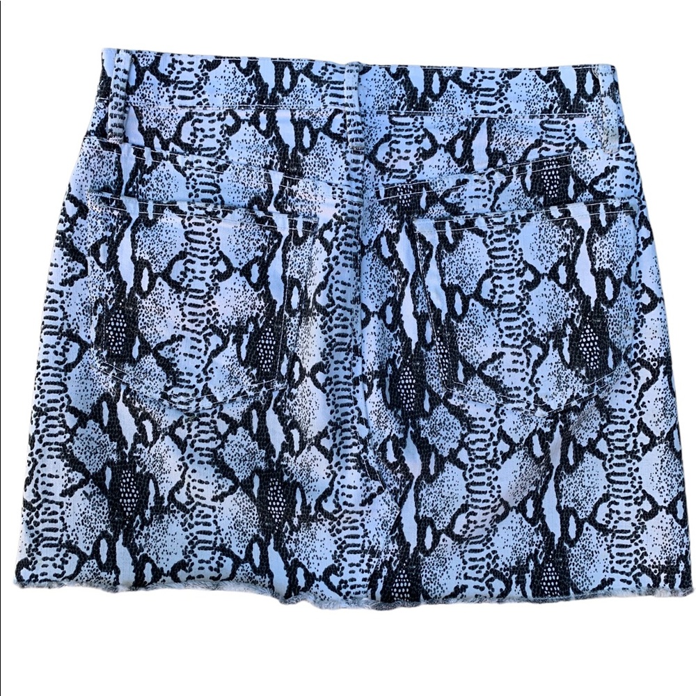 Frame Denim Python Print Mini Skirt - image 3